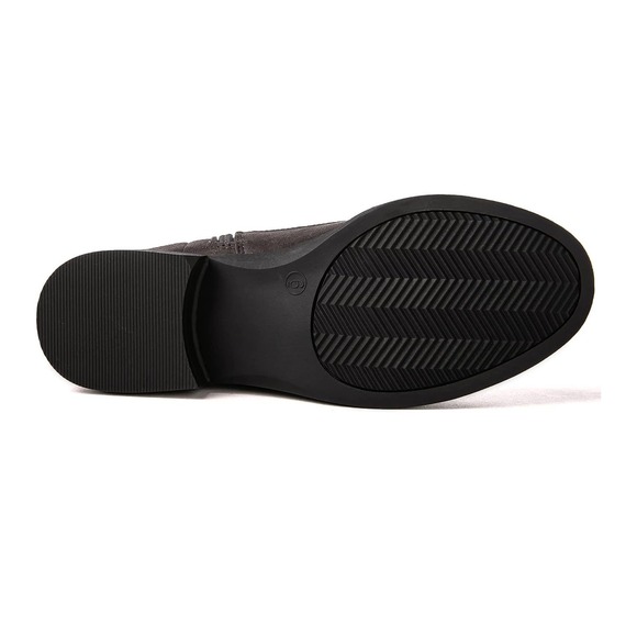 Globalwin Grey Faux Suede Lace Up Over The Knee Boots 18YY26-4 Womens 5.5 NEW - Picture 6 of 6